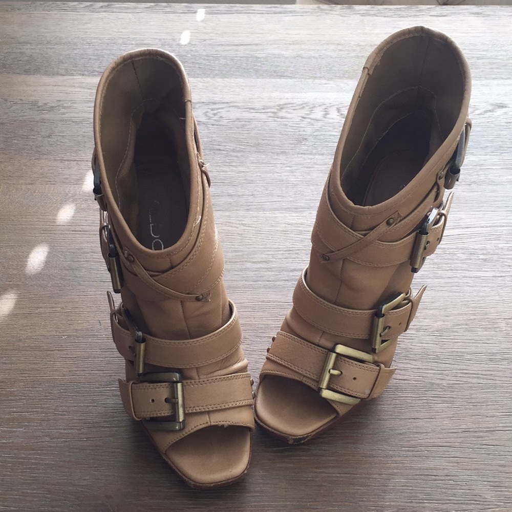 ALDO BALTIERRA BUCKLED HEELS